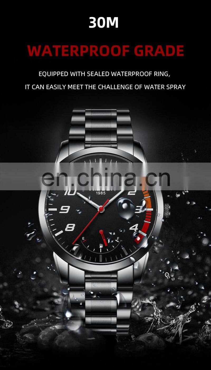 NIBOSI Fashion Luxury Men Watches Top Brand Luxury Stainless Quartz Wristwatch Sport Waterproof Chronograph Male Clock 2528