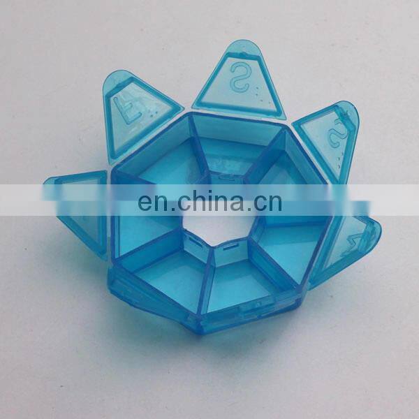 7 Days Pill Box with Plastic Hot Selling Slide Pill Box Wholesale Custom Different Color Pill Boxes Bulk