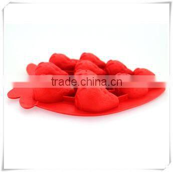 BC0001 nicole strawberry wholesale silicone ice cube tray