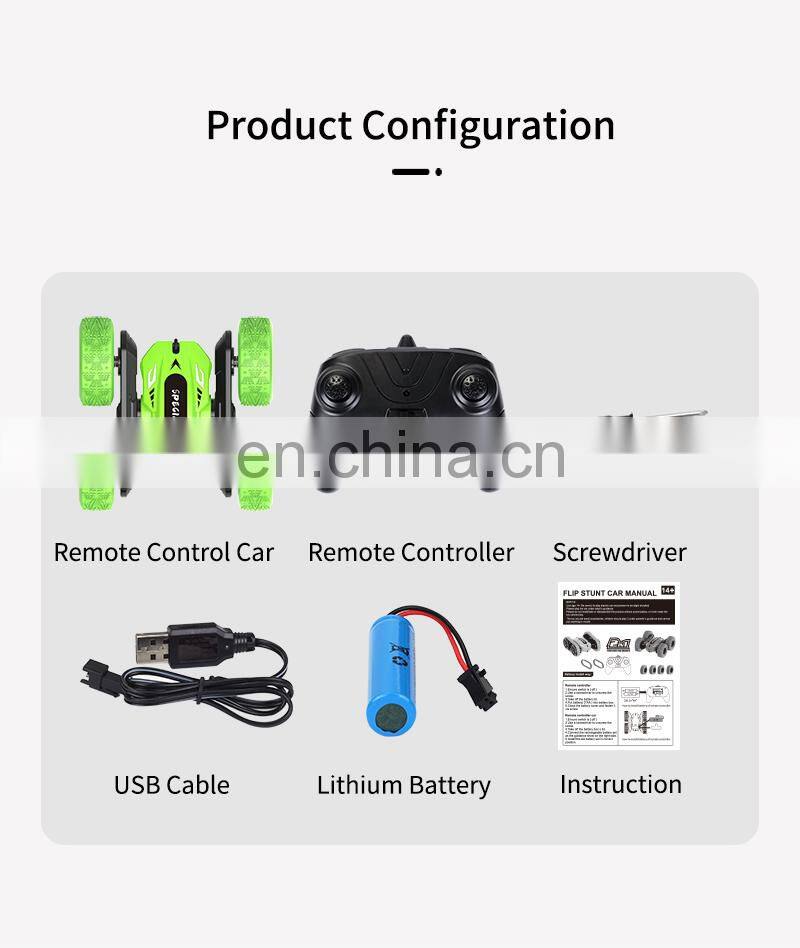 Great Christmas Gift JJRC Q95 2 Play Modes Double-sided Running 360 Rotating Remote Control Stunt Car for Kids