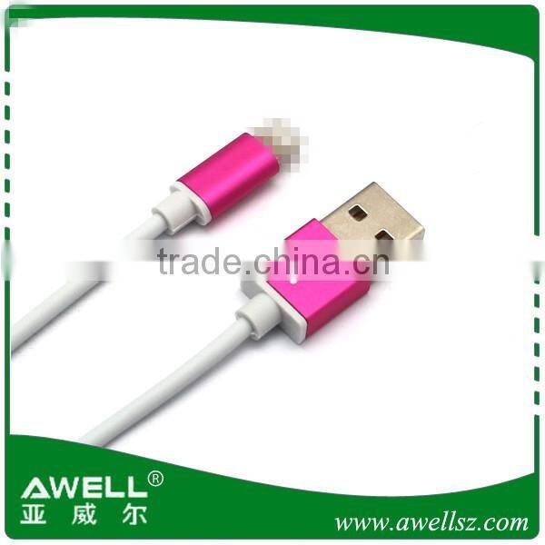 New arrival aluminium shell USB Cable for iphone 5/6/6s/6plus cable Charging & Syncing Devices