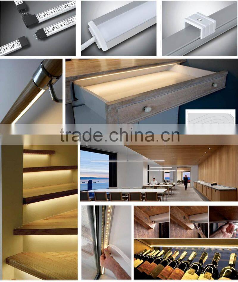 profile extrusion anodized aluminum led profile corner shape for led strip