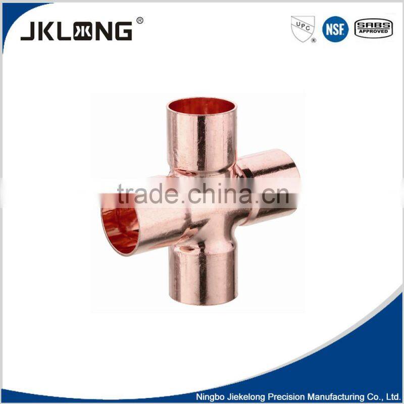 copper cross fitting 4 way pipe fitting AS 3688-2005