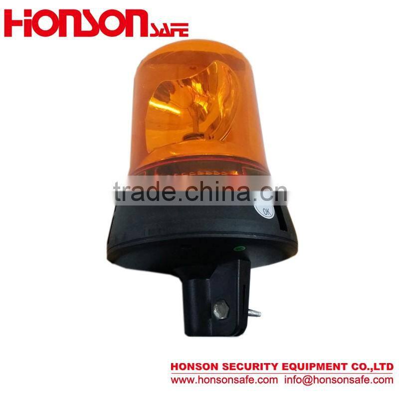 ECE R10 Halogen Rotating Beacon, Amber Warning Light, LED Amber Emergency Light for trucks HTR-701