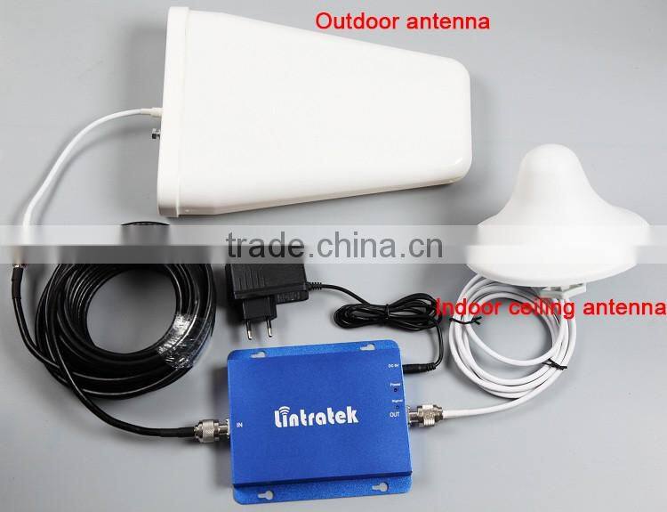 Manufacturer signal repeater gsm/wcdma 2G 3G two network phone booster with antenna cables kit