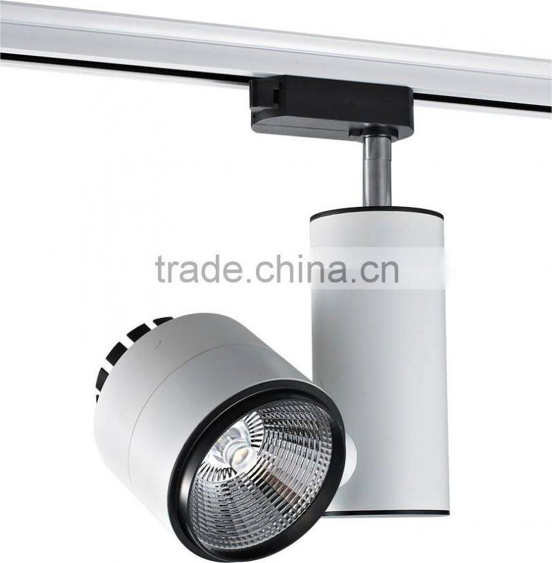 Indoor IP20 CREE Chips Done Driver AC110-130V Dimmable COB LED Tracklight 30W