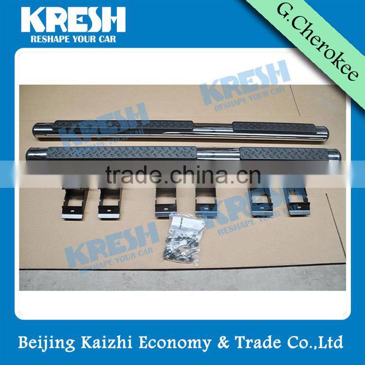 KRESH Brand Hot sell Aluminum 4x4 SUV tubular side step for Grand Cherokee, with black color and chrome color