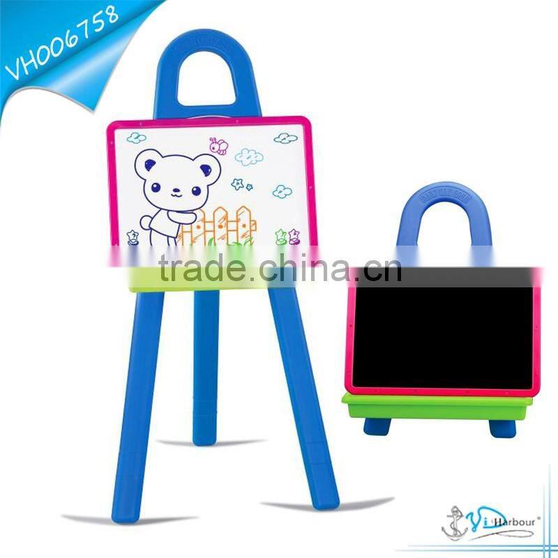 Hot Magnetic White and Black Painting Board Stand