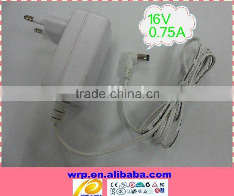 16V0.75A switching power adapter for telecom units