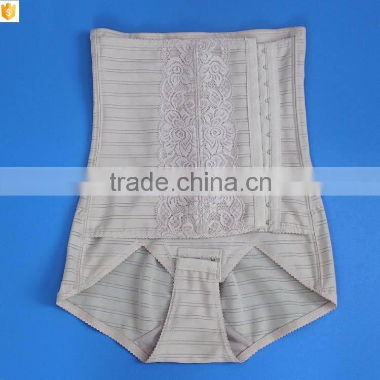 Embroidery lady shaper,high waist slimming panty shaperwear sexy