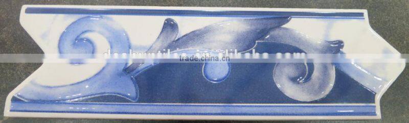 bathroom glazed ceramic arrow border tiles
