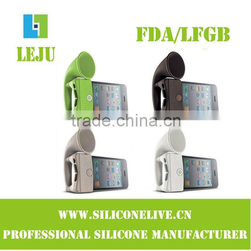 2012 promotion silicone mini speaker for iphone4/4s