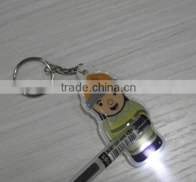 Environmental Custom Promotional gift Car Shape LED Squeeze Key lights soft pvc keychain