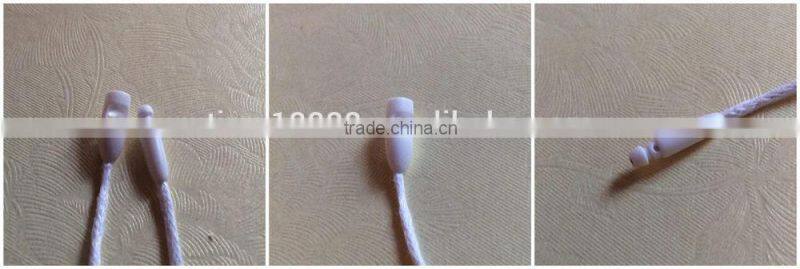 High quality Black wax rope seal tag plastic