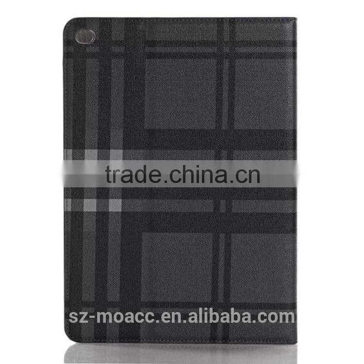 stripe style smart flip stand leather case for ipad air 2