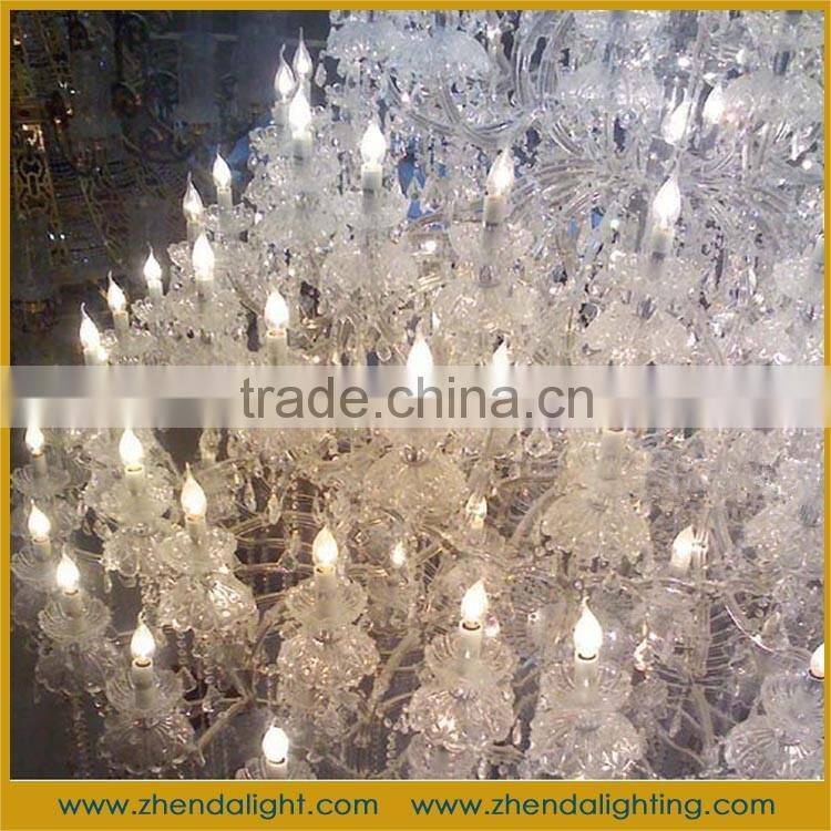 Large crystal chandelier ceiling light hotel lamp, crystal Candle chandelier, wedding decoration chandelier