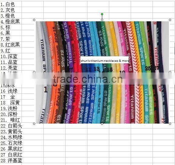 pendant titanium 3 ropes necklaces titanium magnetic balance sport custom necklace