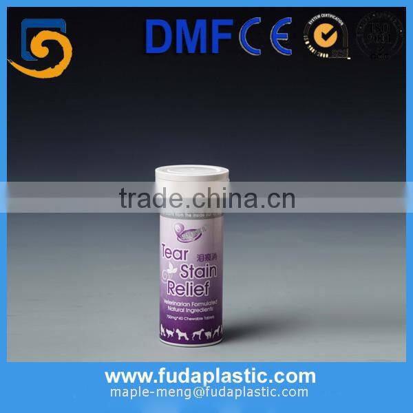 Plastic OEM/ODM acceptable effervescent vc tablet tubes in GMP plant