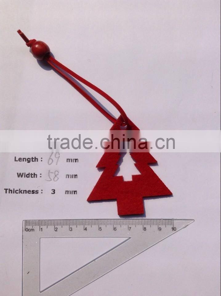 3mm thickness felt indoor christmas tree decoration-star