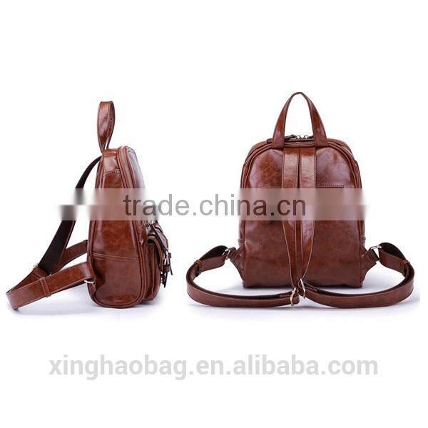 Wholesale girls leather backpack bags korean style backpack