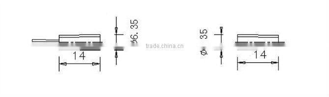 magnetic contact Recessed mounted Door/window contact 5C-34A CE FCC RohS door contact door sensor reed switch sensor