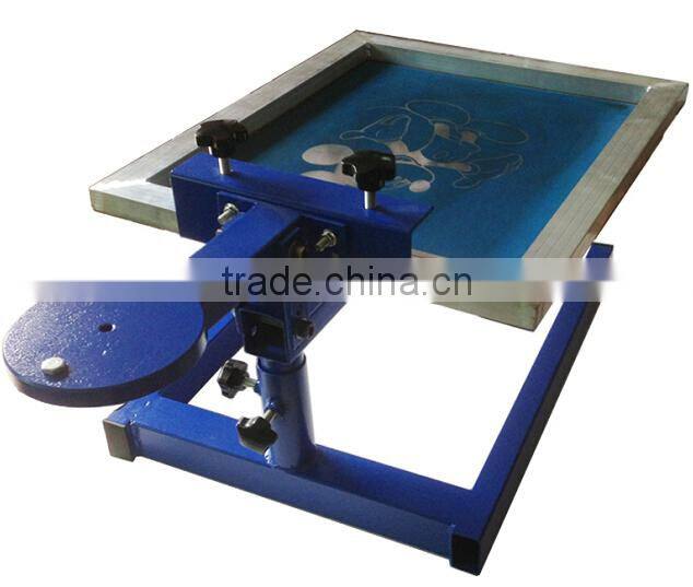 NS101 manual desk top 1 color 1 station adjustable simply silk screen printing machine for flat surface objects