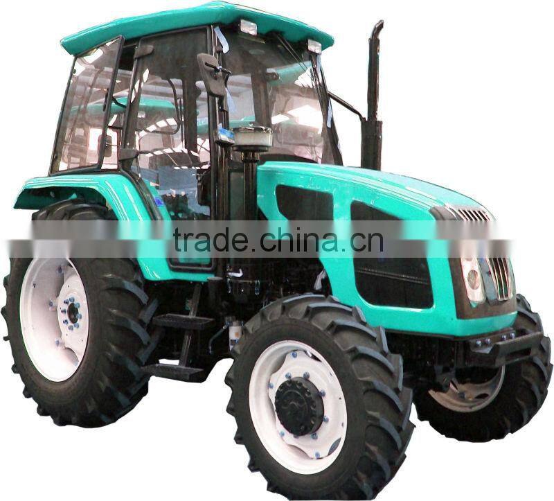 Big fuel tank tractor QLN 80hp 4wd Farm wheel hydraulic steering