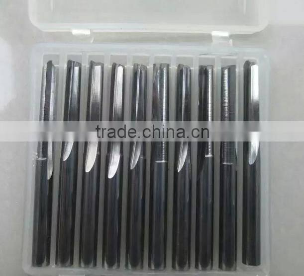 CNC solid carbide 2 flute straight milling cutter