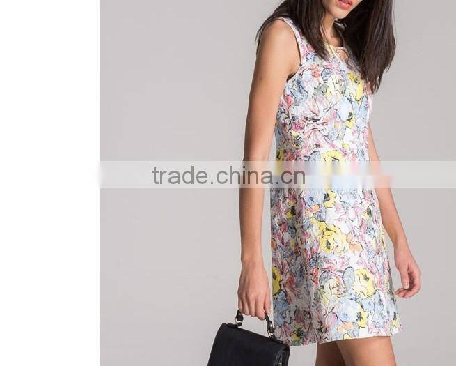 Latest fashion classic moderate elegant color printed A-line skirt