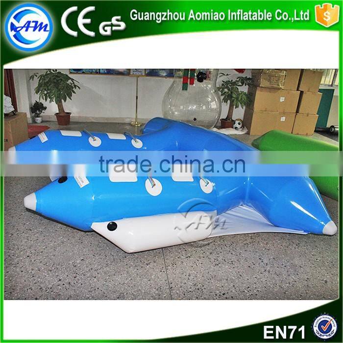 Fashionable water game good price inflatable flying fish towable