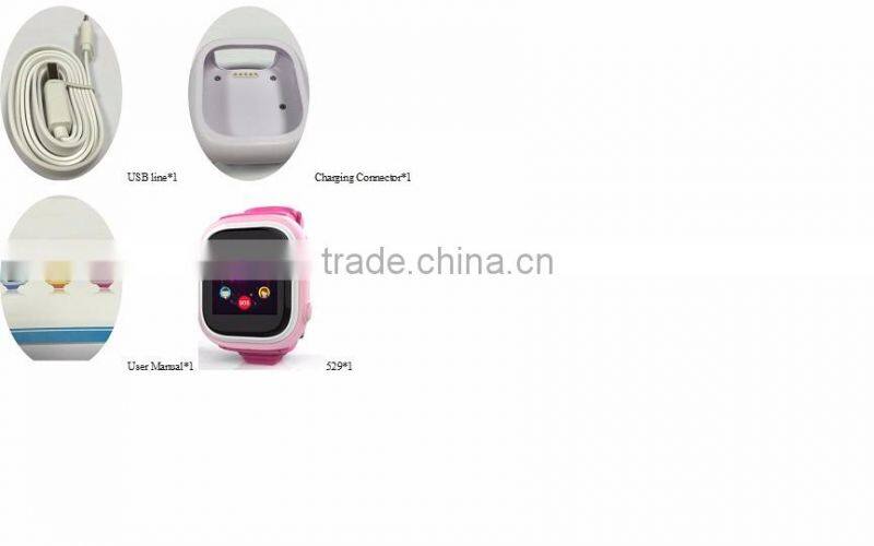 Colorful GPS kids tracker watch Android OS with touch screen Bluetooth anti-lost