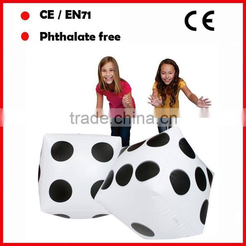 2016 hot sale promotional inflatable dice toys
