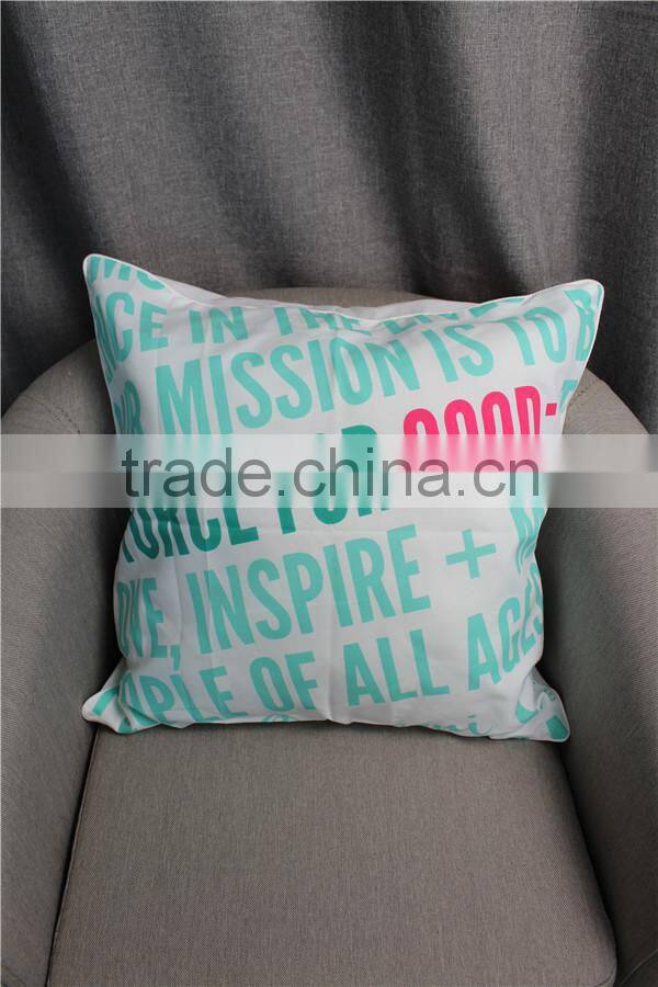 100%Polyester Printing Designs For Sofa Cushion Cover