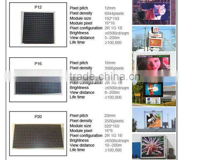 P10 outdoor 1r1g1b Advertising Displaymodules/flexible led video curtain display moudules/ design led display pcb board modules