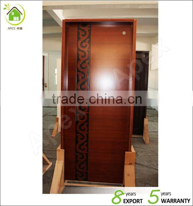Hot Sale Hotel Fire proof Room Door painted composite wood with rock wool filling different designs available