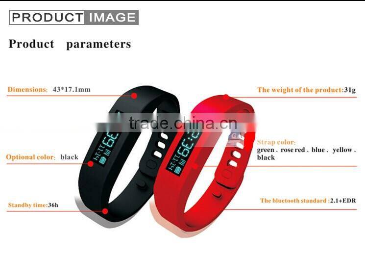 2014 New Electronic Intelligent Health Bluetooth Bracelet ,Sleep Monitoring, Pedometer,Sports Bluetooth Bracelet
