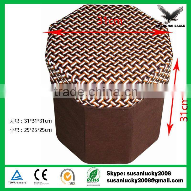 High Quality Non-Woven Foldable Storage Stool with Imprint Logo (diectly from factory)