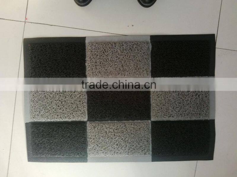 plastic pvc foambacking loop mat carpet doormat