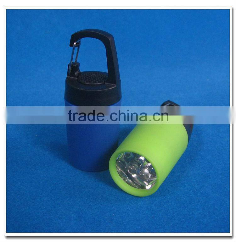 Superbright 6 led keychain light with carabiner