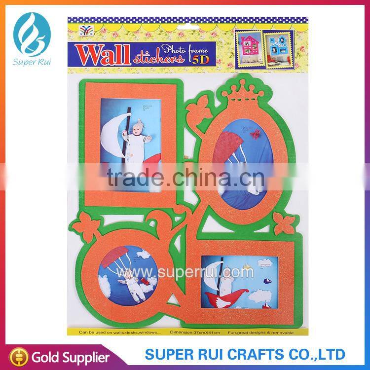 2015 beautiful and best quality DIY wall sticker photo frame for decorate room