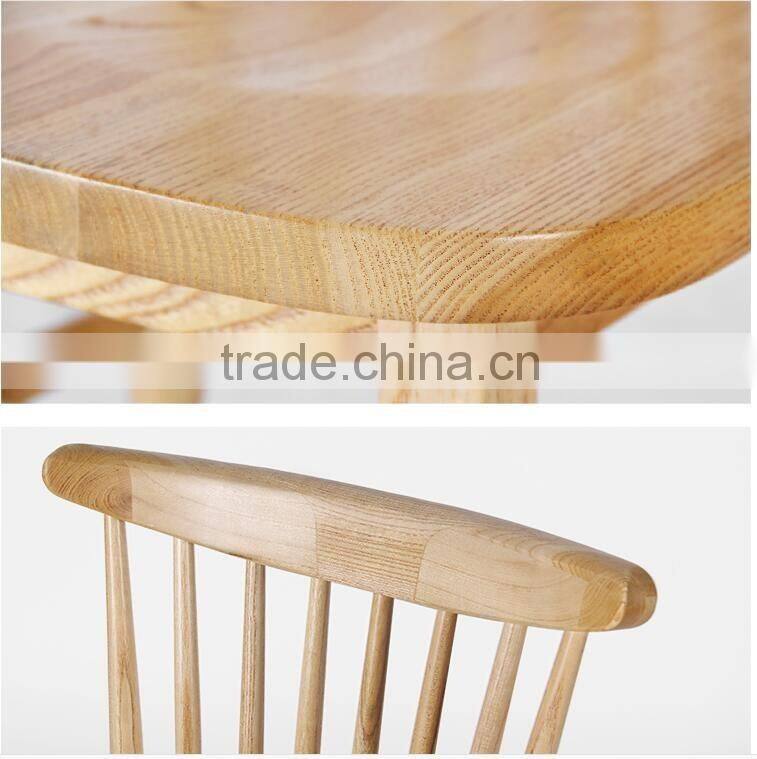 wood Windsor dining Chair for cafe use