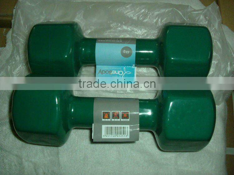 vinyl dipping hex dumbbell