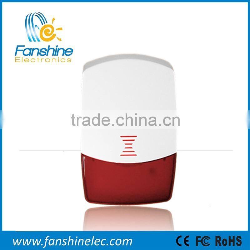 Fanshine 868Mhz Indoor Wireless Alarm Siren with rechargeable battery