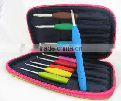 9pcs/11pcs Colorful Metal Crochet Hook Set Aluminum knitting needle set