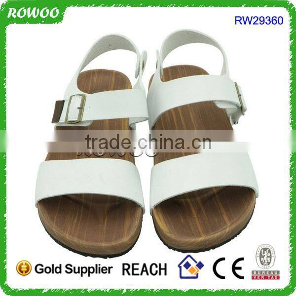 Easy Walking White Beach Flat Flip Flop Sandals