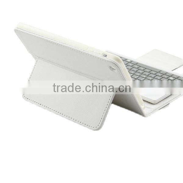 For Apple iPad Mini Stand Leather Case Cover With Removable Bluetooth Keyboard Bluetooth 3.0 keyboard technology, keyboard can