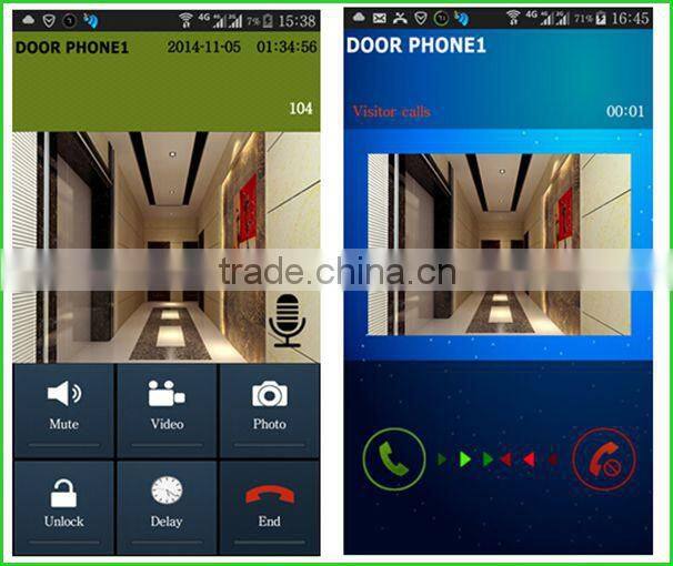 Motion detection clear night vision worldwide use wifi video door bell with camera