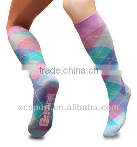 2014 new design Compression Socks and Argyle Pattern