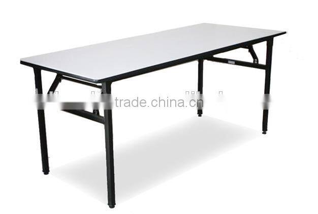 round iron base dining table plywood banquet table hotel dining table