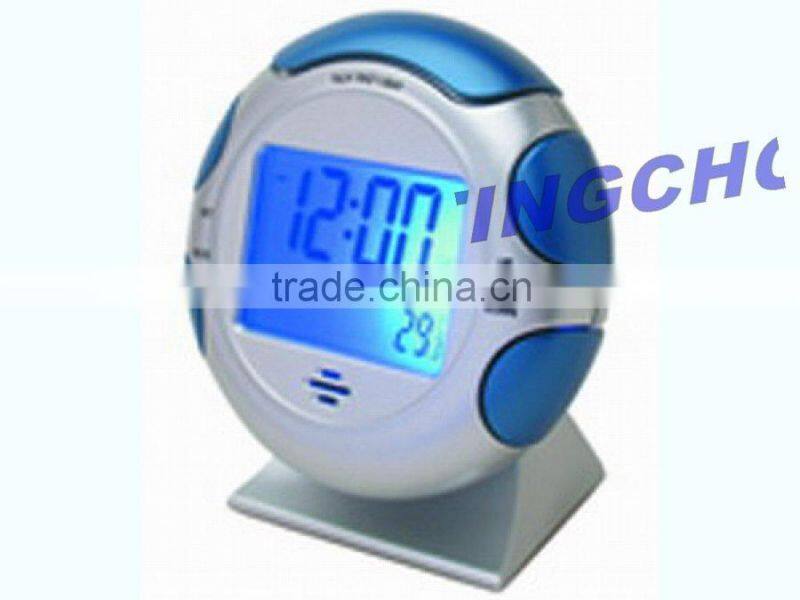 digital talking chime alarm clock with calendar